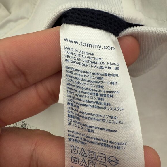 Tommy Hilfiger Rain Jacket Mens M Multicolor Coloblock Full Zip Water Resistant - Picture 5 of 14